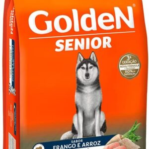 Ração Golden Fórmula Senior para Cães Adultos Sabor Frango e Arroz, 15kg Premier Pet Para Todas Grande Idosos,
